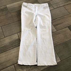 Lands End Jeans White Ladies Size 10
